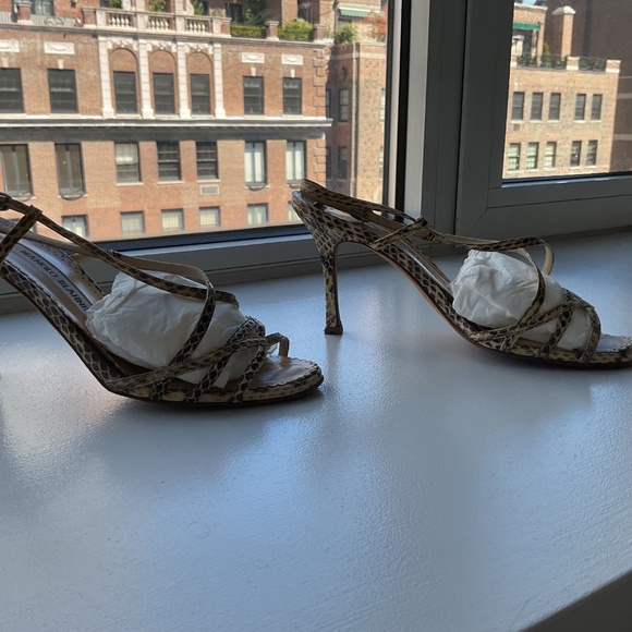 Manolo Blahnik snakeskin sandals - Picture 3 of 6